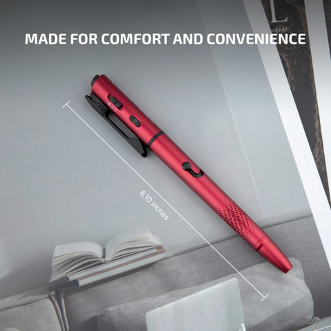 OLIGHT O'PEN 3 Multifunctional Pen Light with 120 Lumens & Green Laser - Wine Red