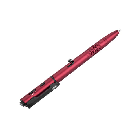 OLIGHT O'PEN 3 Multifunctional Pen Light with 120 Lumens & Green Laser - Wine Red