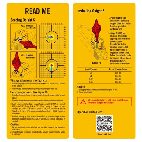 OLIGHT OSIGHTSRDDOTBK Osight S 2 MOA Dot & 32 MOA Circle with OAL Material