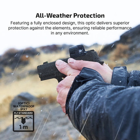 OLIGHT OSIGHTSRDDOTBK Osight S 2 MOA Dot & 32 MOA Circle with OAL Material