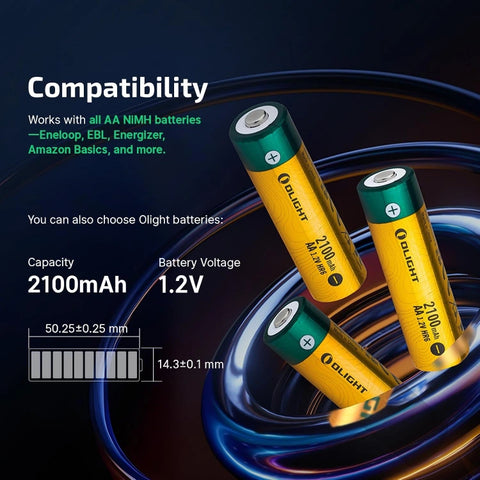 OLIGHT Ostation X 3-in-1 Rechargeable AA Battery Charger