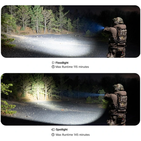 OLIGHT PL X Tactical Weapon Light 1,200 Lumens Dual Beams - Matte Black