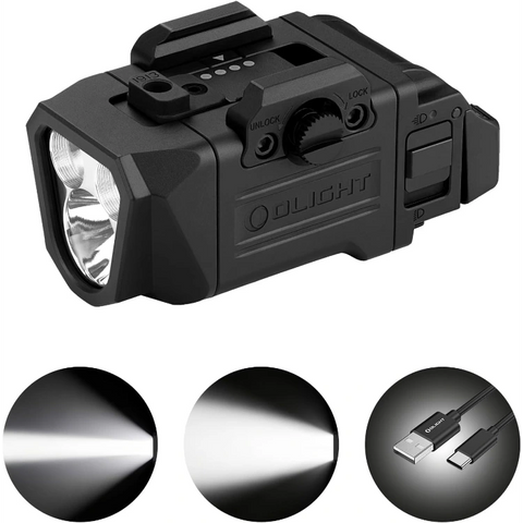 OLIGHT PL X Tactical Weapon Light 1,200 Lumens Dual Beams - Matte Black