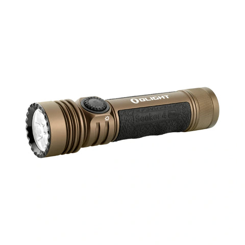 OLIGHT SEEKER4PRODTREGULAR Seeker 4 Pro High Power Flashlight - Desert Tan CW(5700~7000K)