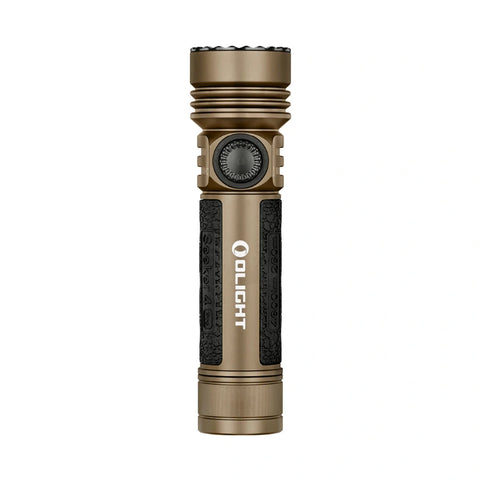 OLIGHT SEEKER4PRODTREGULAR Seeker 4 Pro High Power Flashlight - Desert Tan CW(5700~7000K)