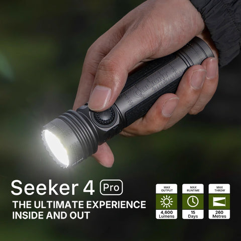 OLIGHT SEEKER4PROPS Seeker 4 Pro High Power Flashlight - Phantom Squadron CW(5700~7000K) (Copy)