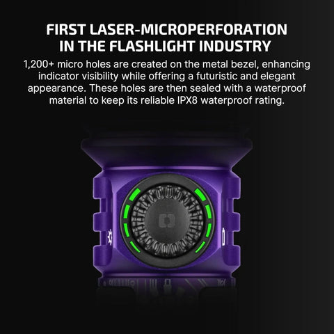 OLIGHT SEEKER4PROVIOLET DIY Bundle Seeker 4 Pro High Power Flashlight Color-Cyber Violet CW(5700~7000K)