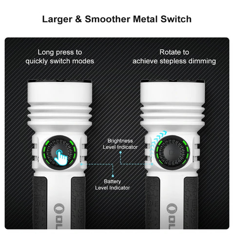 OLIGHT SEEKER4PROWH Seeker 4 Pro High Power Flashlight - White CW(5700~7000K)