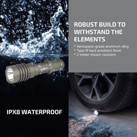 OLIGHT WARRIORX4GV Warrior X 4 USB-C and MCC Rechargeable Tactical Flashlight With Holster - Glacial Valley