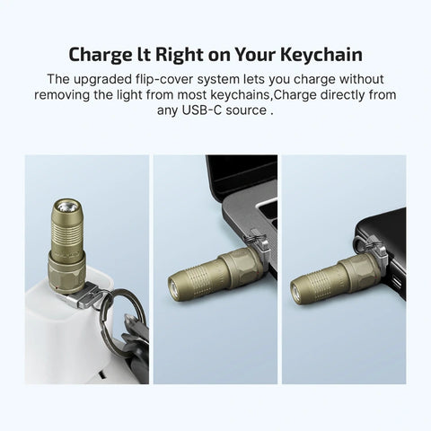 OLIGHT iUltra OAL Keychain Flashlight - Olive Green