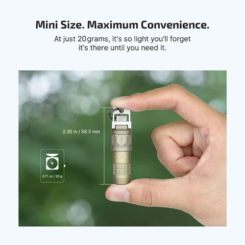 OLIGHT iUltra OAL Keychain Flashlight - Olive Green