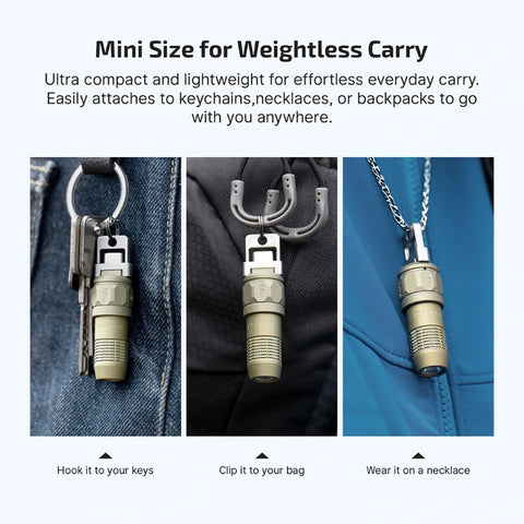 OLIGHT iUltra OAL Keychain Flashlight - Olive Green
