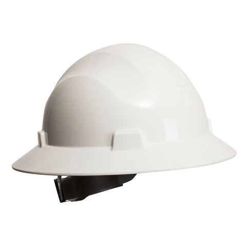 Portwest PS56WH Full Brim Premier Hard Hat - White - R