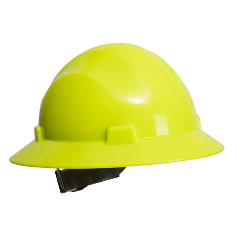 Portwest PS56YE Full Brim Premier Hard Hat - Yellow - R