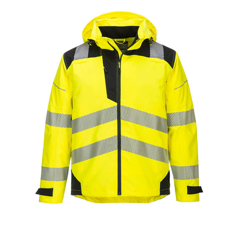 Portwest PW360YBR PW3 Hi-Vis Extreme Rain Jacket - Yellow/Black - R