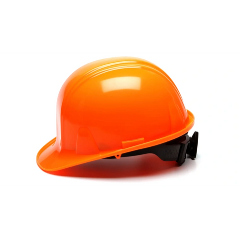 Pyramex HP16141 Hi Vis Orange Hard Hat Cap Standard Shell 6 Pt Ratchet Suspension