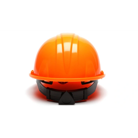 Pyramex HP16141 Hi Vis Orange Hard Hat Cap Standard Shell 6 Pt Ratchet Suspension