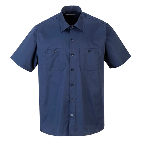 Portwest S124NAR Industrial Work Shirt - Navy - R
