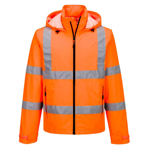 Portwest S164ORR Hi-Vis Lightweight Packable Jacket - Orange - R
