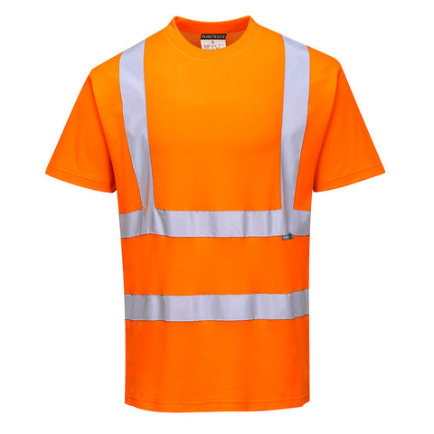 Portwest S170ORR Hi-Vis Cotton Comfort T-Shirt S/S - Orange - R