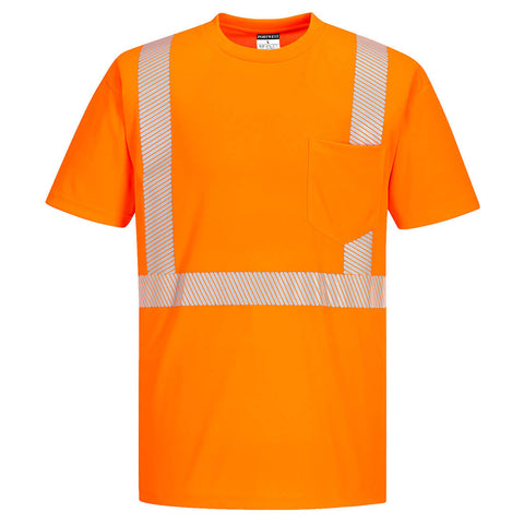 Portwest S194ORR Hi-Vis Segmented Tape T-Shirt S/S - Orange - R