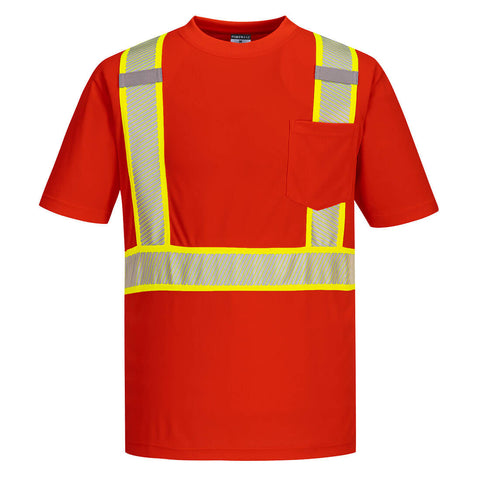 Portwest S396RER Iona Plus Enhanced T-Shirt S/S - Red - R