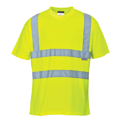 Portwest S478YET Hi-Vis T-Shirt S/S - Yellow Tall - T