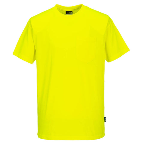 Portwest S577YER Non Ansi Cotton Blend T-Shirt S/S - Yellow - R