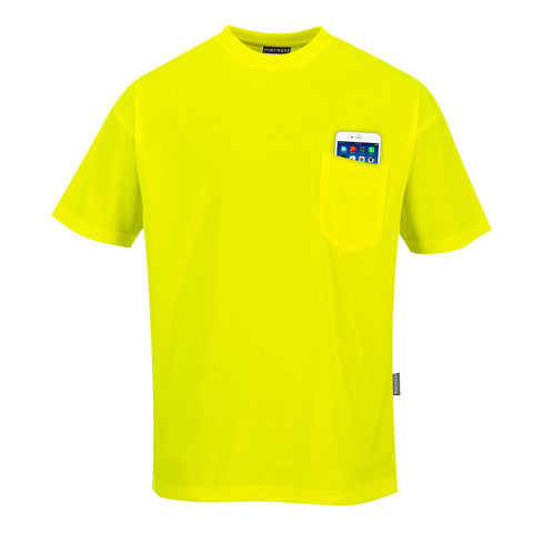 Portwest S578YER Non Ansi Pocket T-Shirt S/S - Yellow - R