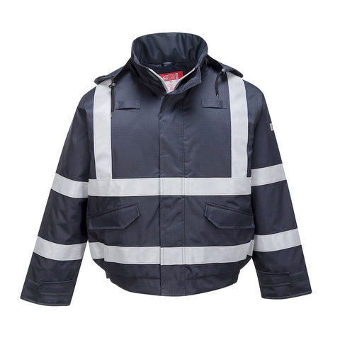 Portwest S783NAR Bizflame Rain FR Bomber Jacket - Navy - R