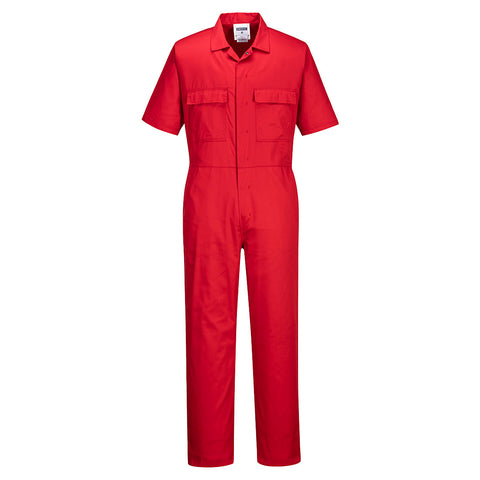 Portwest S996RER Short Sleeve Coverall - Red - R