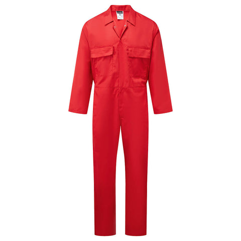 Portwest S999RER Euro Work Polycotton Coverall - Red - R