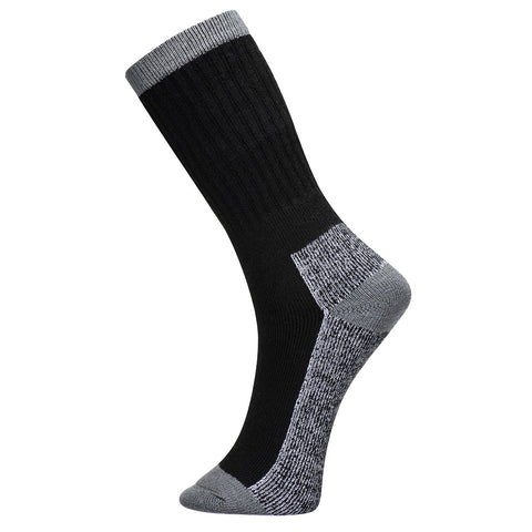 Portwest SK33BKR Work Sock (3 Pack) - Black - R