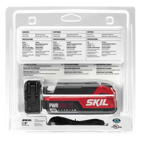 SKIL CB5100B-11 2.0Ah USB-C Battery Starter Kit