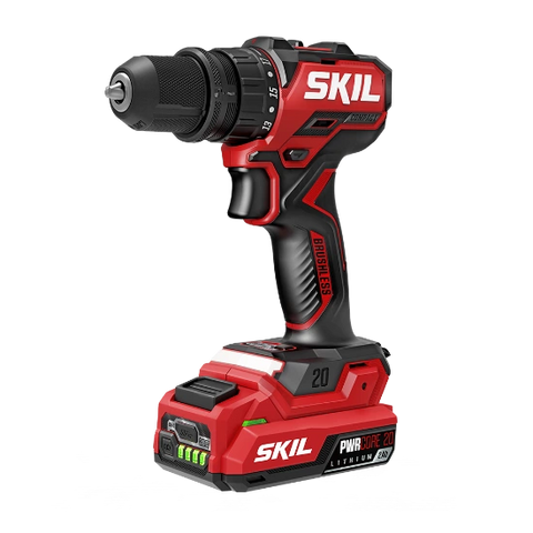 SKIL QD6293B-10 20V Installation Drill Kit with 4 Attachments, 20V 2.0Ah USB-C Battery and 45W PD Charger
