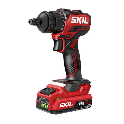 SKIL QD6293B-10 20V Installation Drill Kit with 4 Attachments, 20V 2.0Ah USB-C Battery and 45W PD Charger