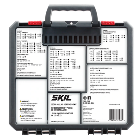 SKIL SMXS8501 120pc Drilling and Screw Driving Kit w/ Bit Grip