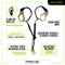 Frontline LPO62RADJ Combat 6' Tie-Back Double Leg Shock Absorbing Lanyard with Rebar Hooks