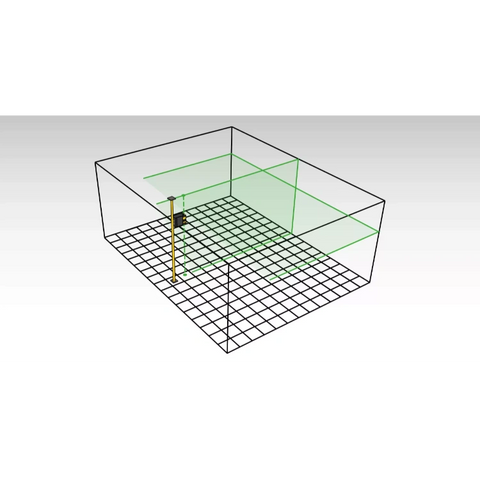 Stabila 03520 Cross-line laser LAX 500 G, 12 V system, 7-piece set, with rechargeable battery and charger