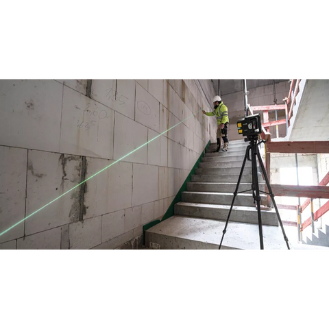 Stabila 03520 Cross-line laser LAX 500 G, 12 V system, 7-piece set, with rechargeable battery and charger