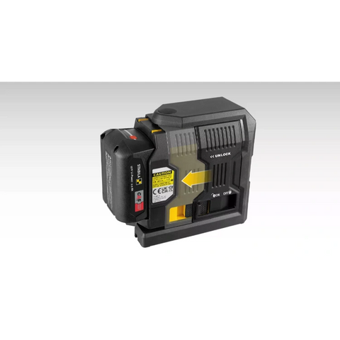 Stabila 03520 Cross-line laser LAX 500 G, 12 V system, 7-piece set, with rechargeable battery and charger