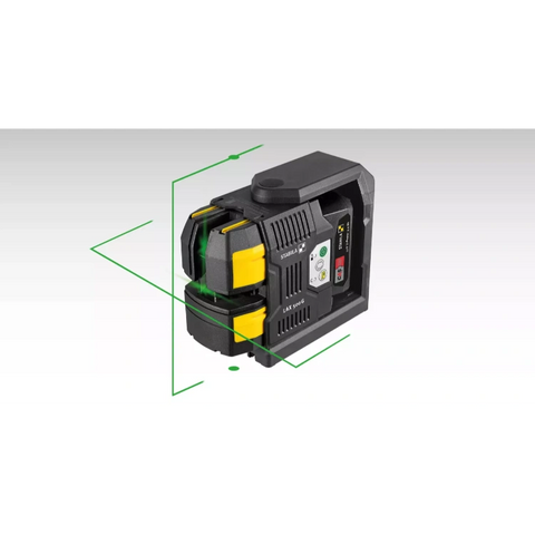 Stabila 03520 Cross-line laser LAX 500 G, 12 V system, 7-piece set, with rechargeable battery and charger