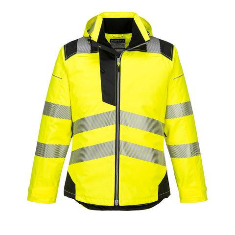 Portwest T400YBR PW3 Hi-Vis Winter Jacket - Yellow/Black - R