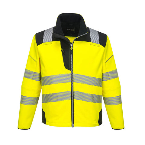 Portwest T402YBR PW3 Hi-Vis Softshell (3L) - Yellow/Black - R