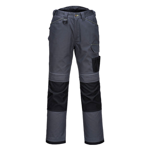 Portwest T601ZBR PW3 Work Pants - Zoom Gray/Black - R