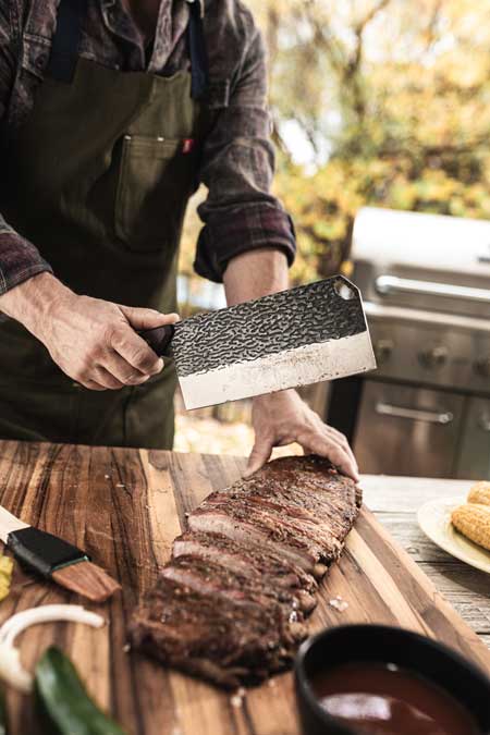 True TRU-FXK-1019 PrimalForge Cleaver Knife