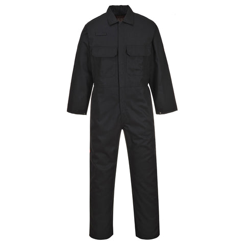 Portwest UBIZ1BKR Bizweld Work FR Coverall - Black - R
