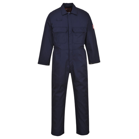 Portwest UBIZ1NAT Bizweld Work FR Coverall - Navy Tall - T
