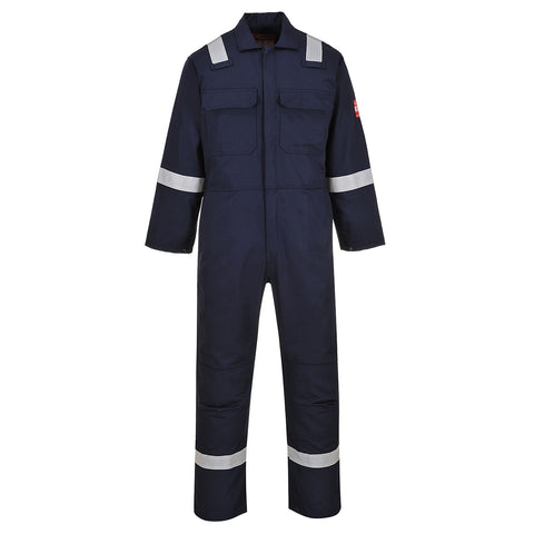 Portwest UBIZ5NAT Bizweld Work Iona FR Coverall - Navy Tall - T
