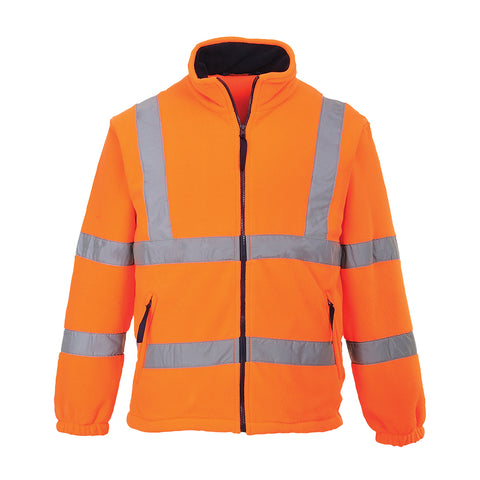Portwest UF300ORR Hi-Vis Mesh Lined Fleece - Orange - R